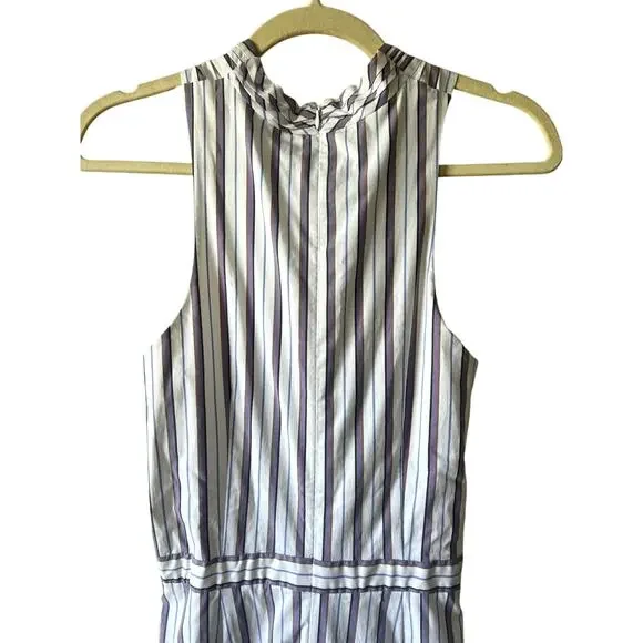 NEW Veronica Beard Radley Striped Halter Midi Dress Size 2 High low - Picture 7 of 8